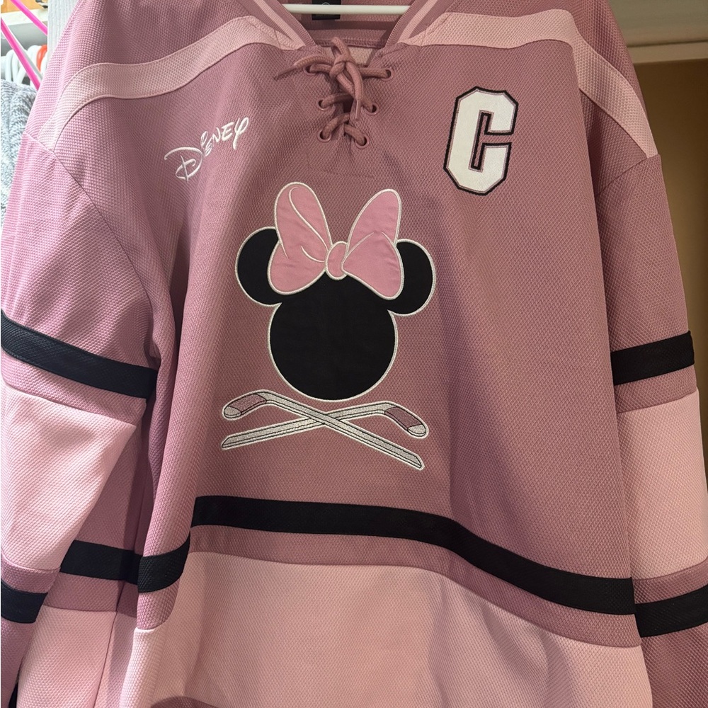 Disney Pink and Black Minnie Mouse Jersey